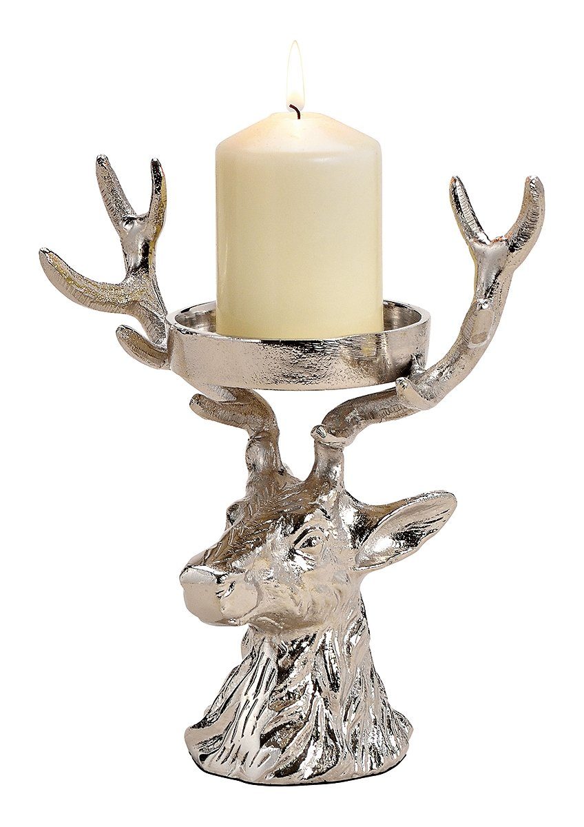 G.Wurm GmbH Standkerzenhalter Hirschkopf mit Kerzenhalter, Kerzenständer, D günstig online kaufen