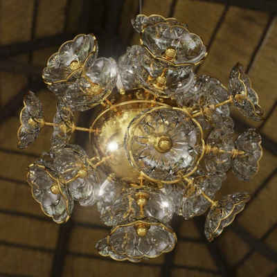 JVmoebel Kronleuchter Bohemia Kristall Kronleuchter Luster Hängeleuchte Leuchte Lampe, Warmweiß