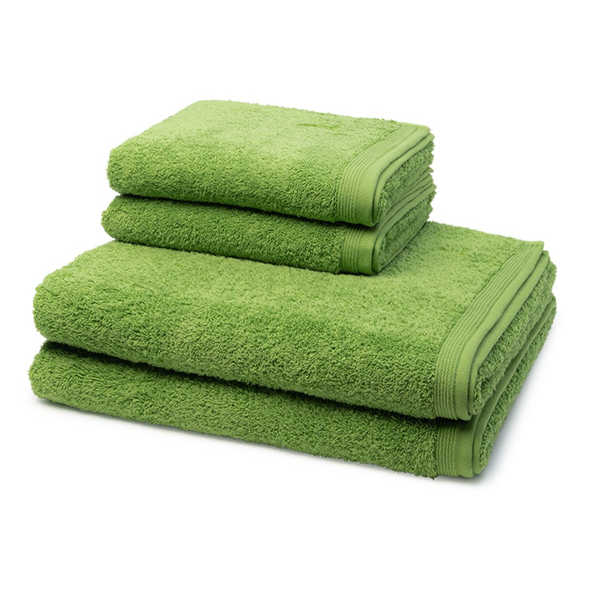 Möve Handtuch Set Superwuschel, Walkfrottee (Spar-Set, 4-St), 2 X Handtuch 2 X Duschtuch im Set - Baumwolle - Saugstark