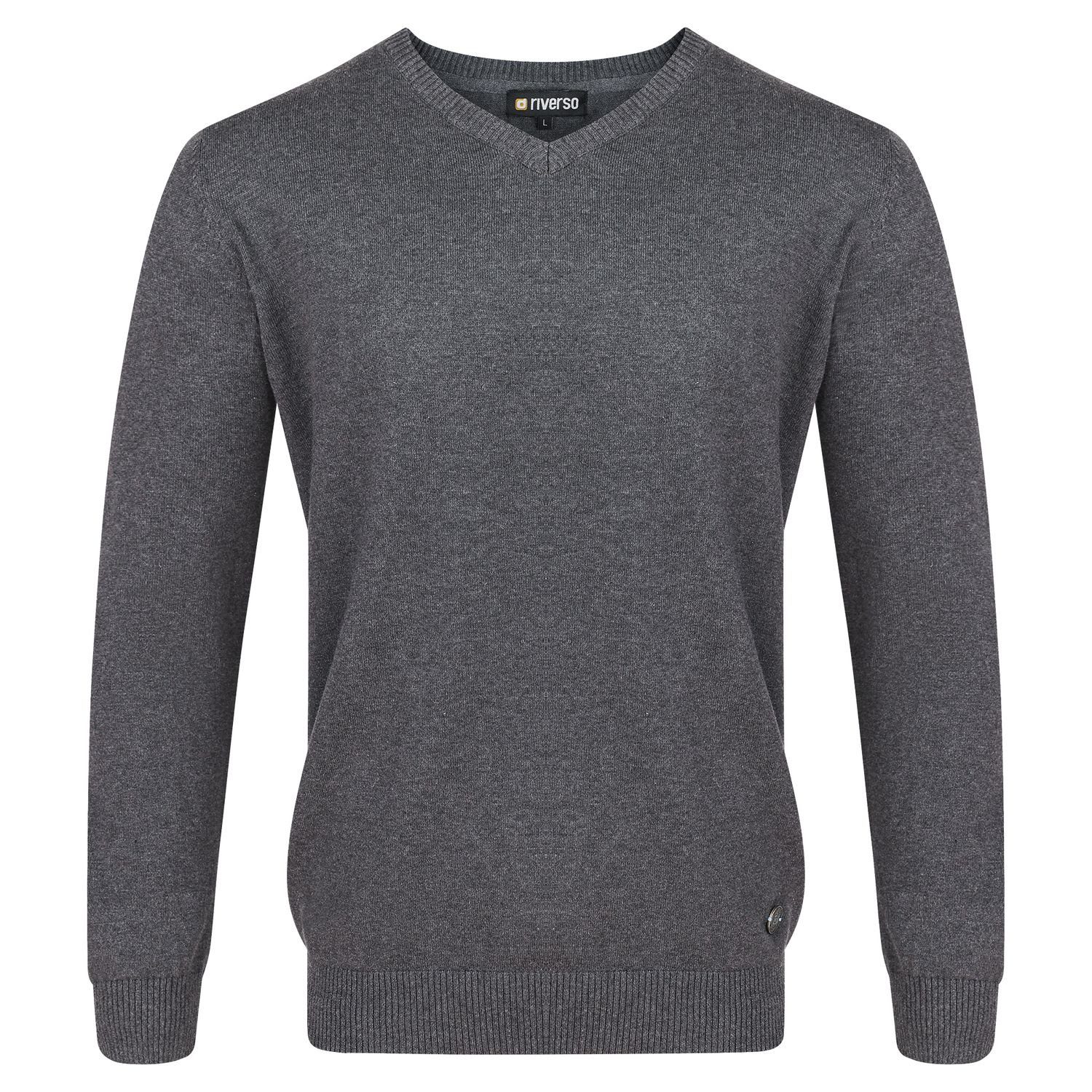 riverso Sweatshirt Herren V-Neck Pullover RIVEmil günstig online kaufen