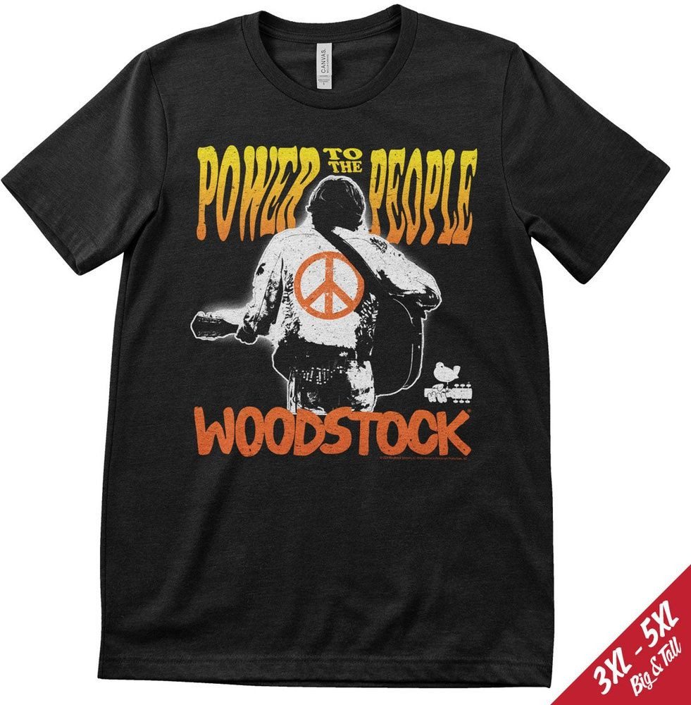 Woodstock T-Shirt Power To The People Big Tall T-Shirt