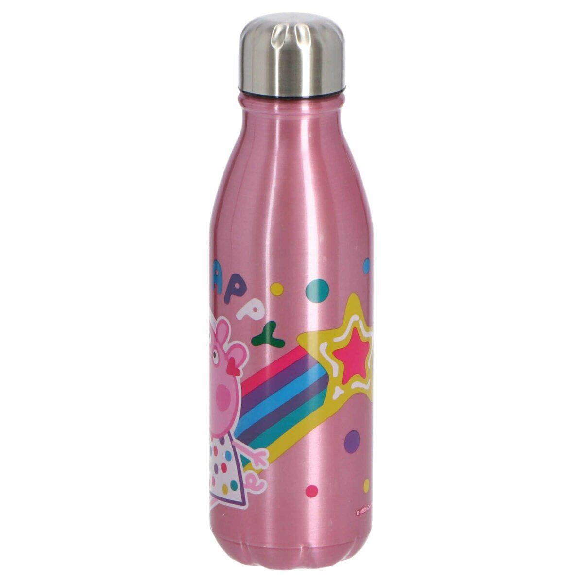Peppa Pig Trinkflasche Peppa Pig Aluminiumflasche Wasserflasche 600ml