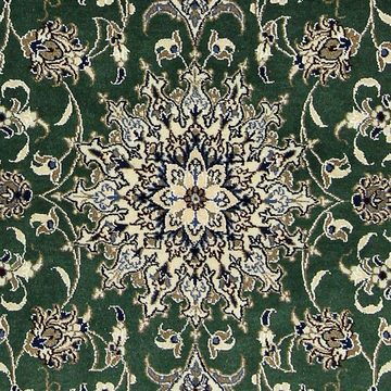 Orientteppich Perser - Nain - 193 x 153 cm - dunkelgrün, morgenland, rechteckig, Höhe: 12 mm, Wohnzimmer, Handgeknüpft, Einzelstück mit Zertifikat