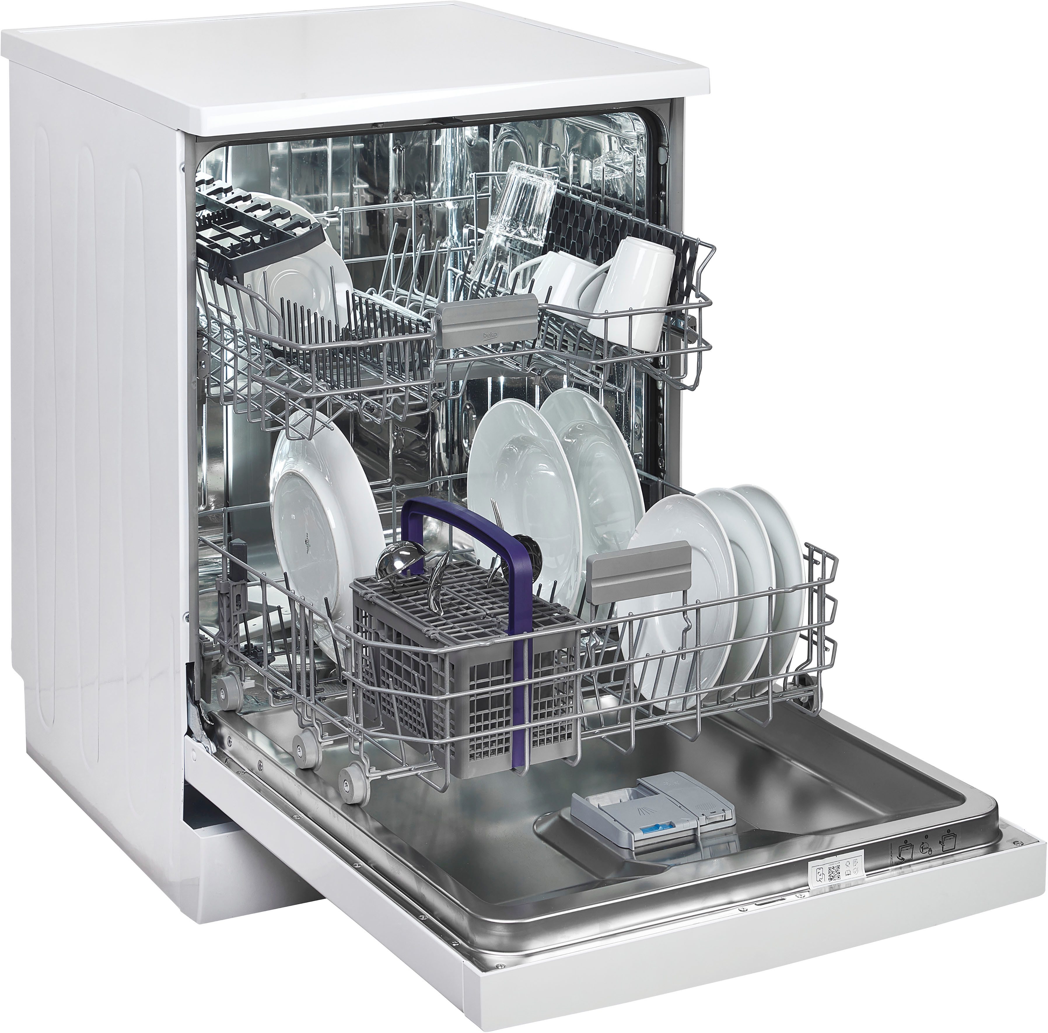 BEKO Standgeschirrspüler BDFN26441WC 7695301677, 14 Maßgedecke