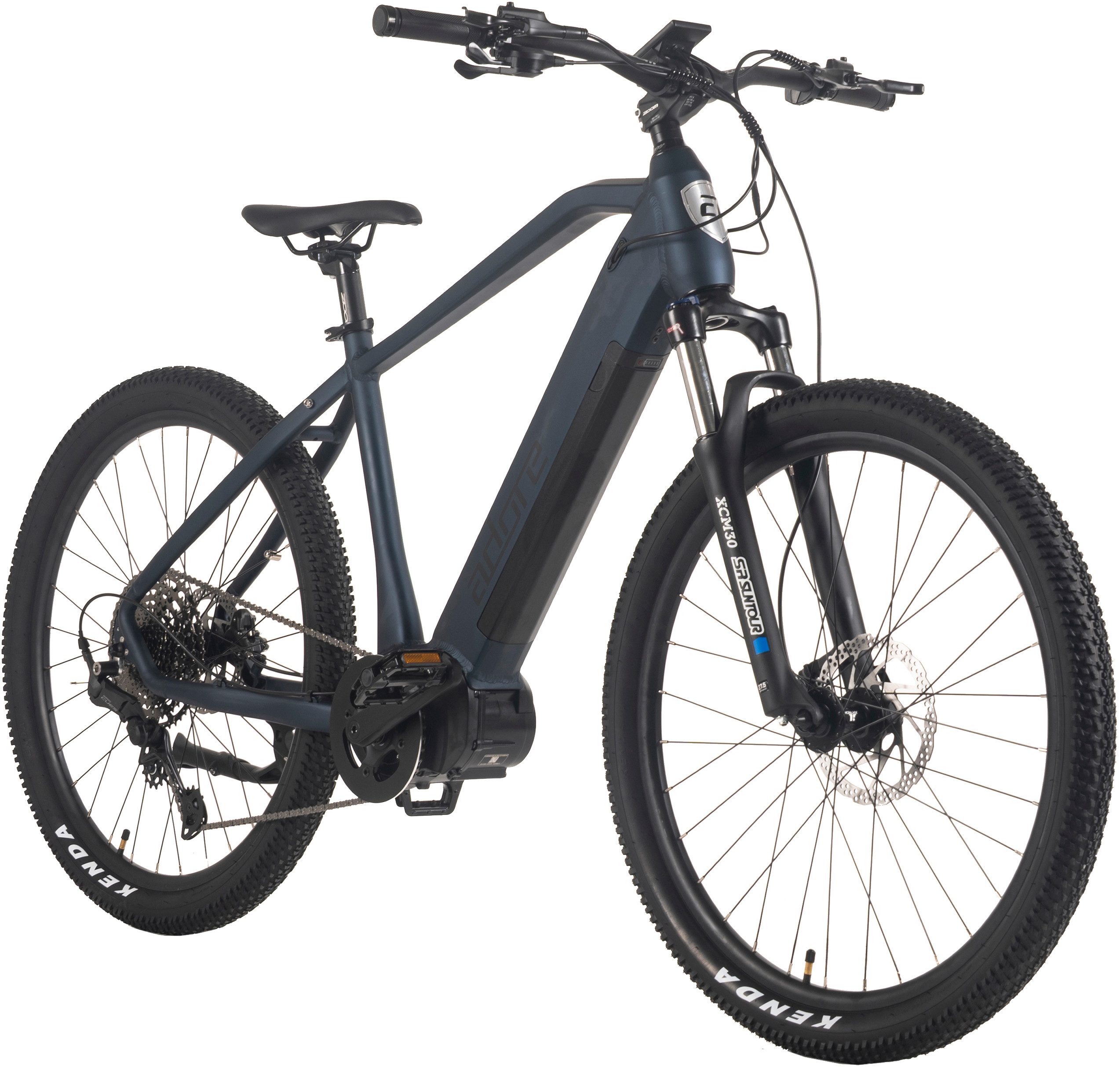 Adore E-Bike Mountainbike 27,5" Alu MTB Pedelec GX-650 Mittelmotor 80NM / 15Ah Nachtblau matt, 11 Gang Shimano Cues Schaltwerk, Kettenschaltung, Mittelmotor, 540 Wh, Pedelec, Elektrofahrrad für Damen und Herren, MTB