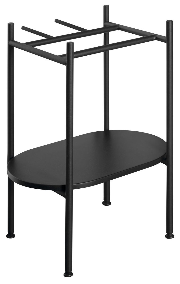 Sapho Ablageelement PUNO Sockel unter Waschbecken 400x820x360mm, Schwarz, Sapho-SKA570-2