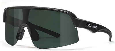 EyeAm Fahrradbrille Sportbrille für Damen & Herren für Sport, Laufen, MTB & Outdoor, (Modell: EAZYRUN PRO), UV-Schutz 400