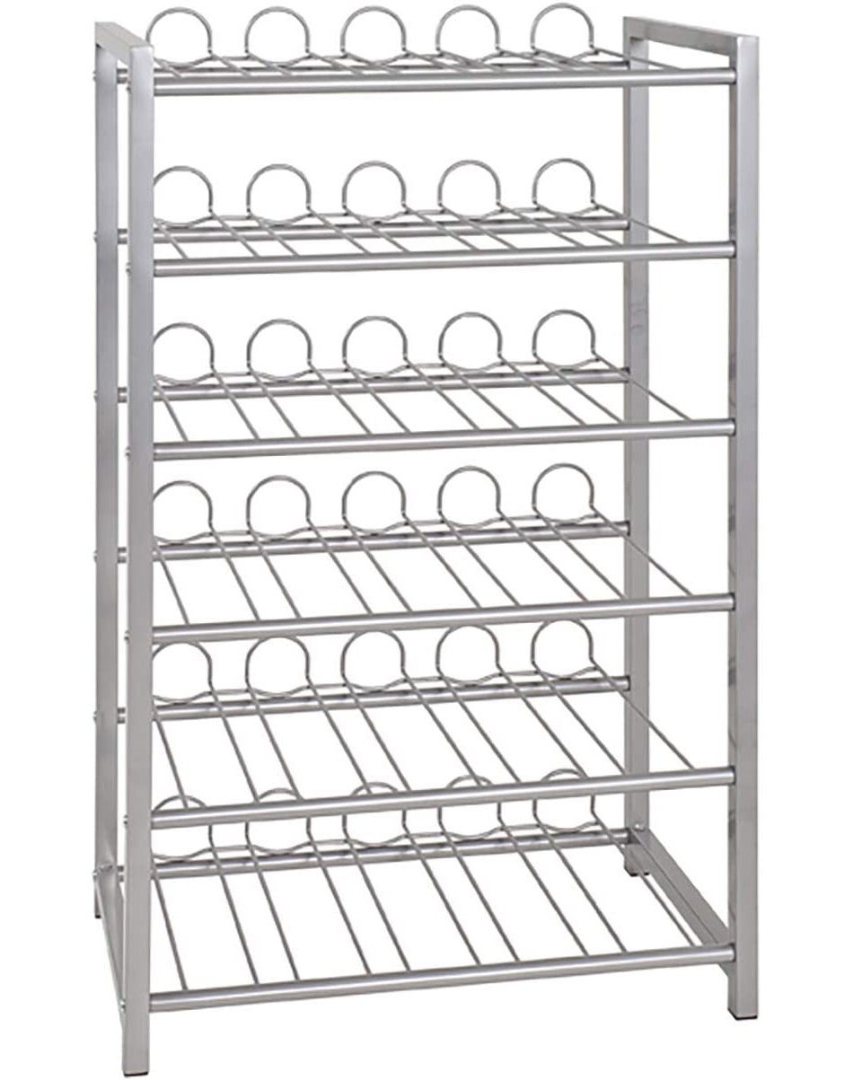 HAKU Flaschenregal HAKU Möbel Flaschenregal - alu - H. 90cm x B. 54cm