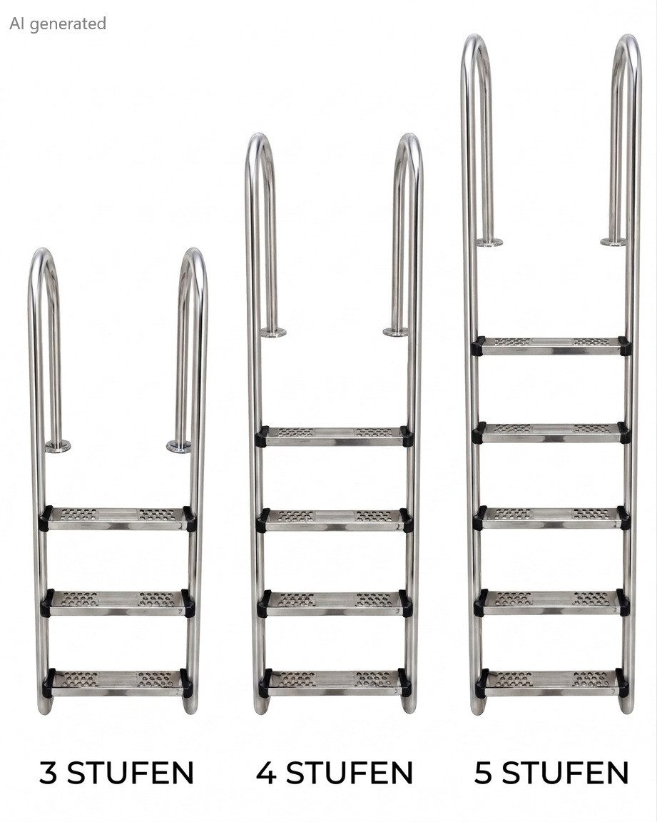 CARIBIC Poolleiter Innenliegende CARIBIC PRO Edelstahl Einbauleiter Leiter Pool Treppe. Reduzierter Preis € 104,90. Unverbindliche Preisempfehlung € 129,90