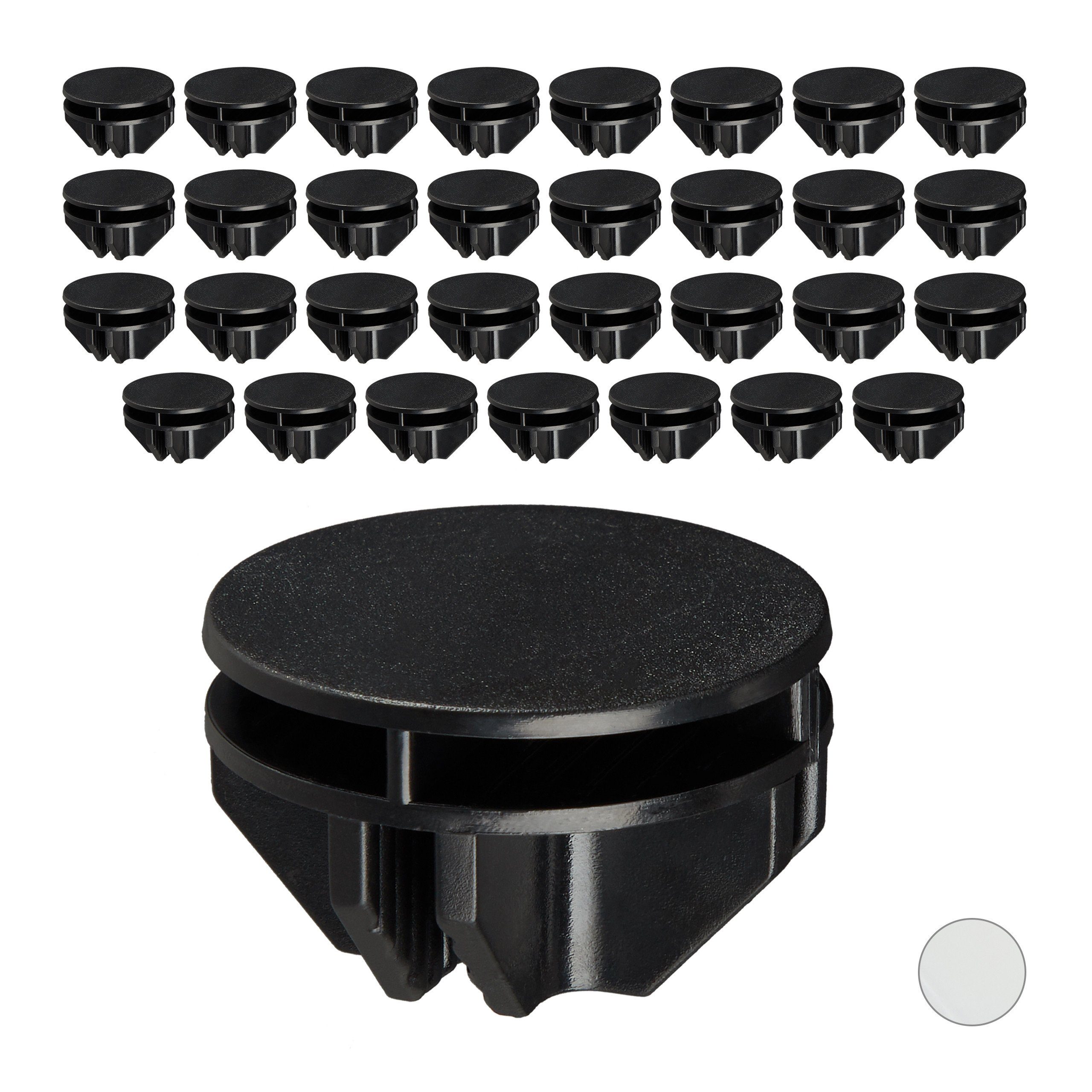 relaxdays Steckregal Verbindungsstücke für Steckregalsystem, schwarz günstig online kaufen