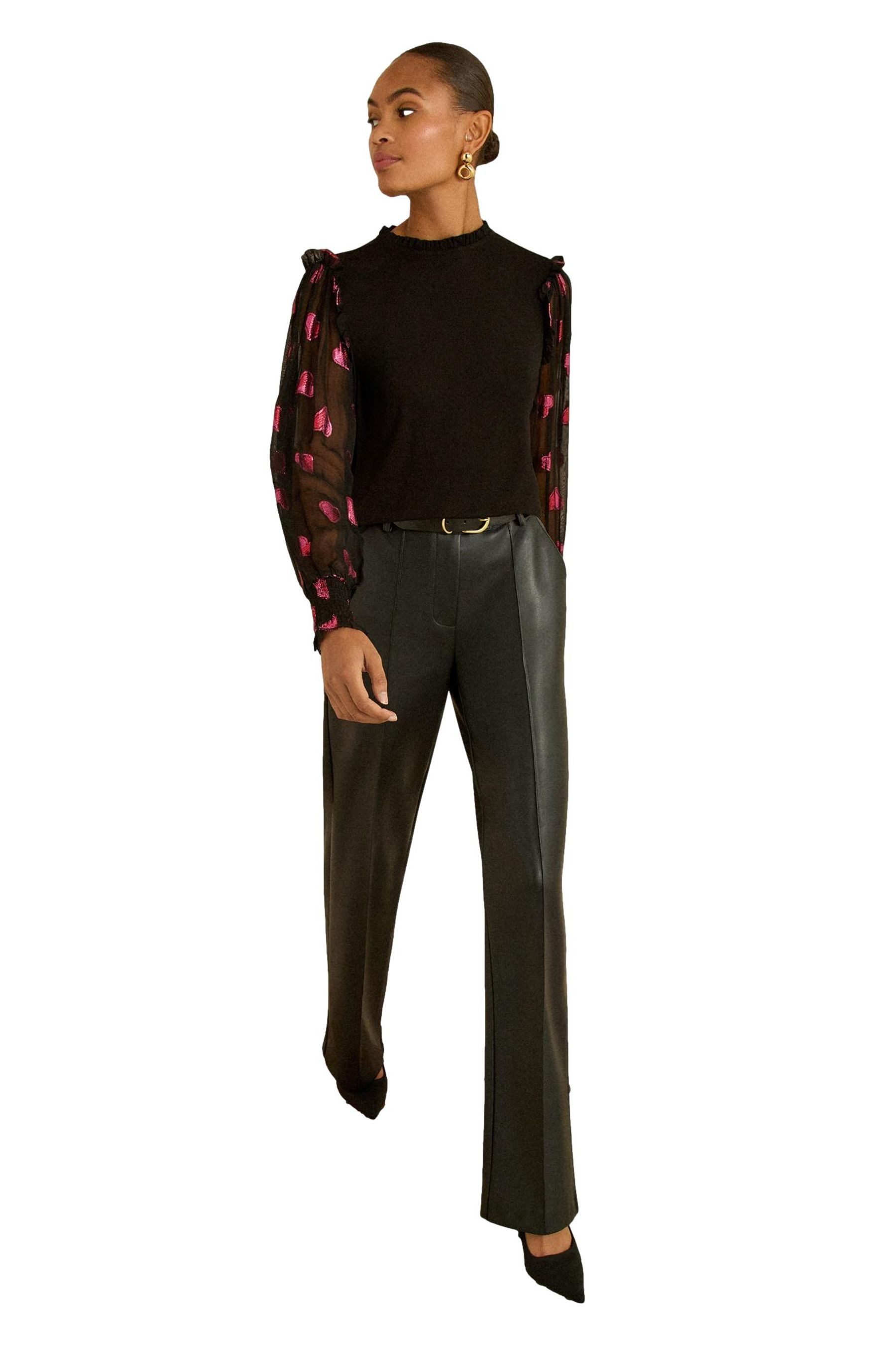 Langarmbluse Love & Roses Jersey-Top, Regular