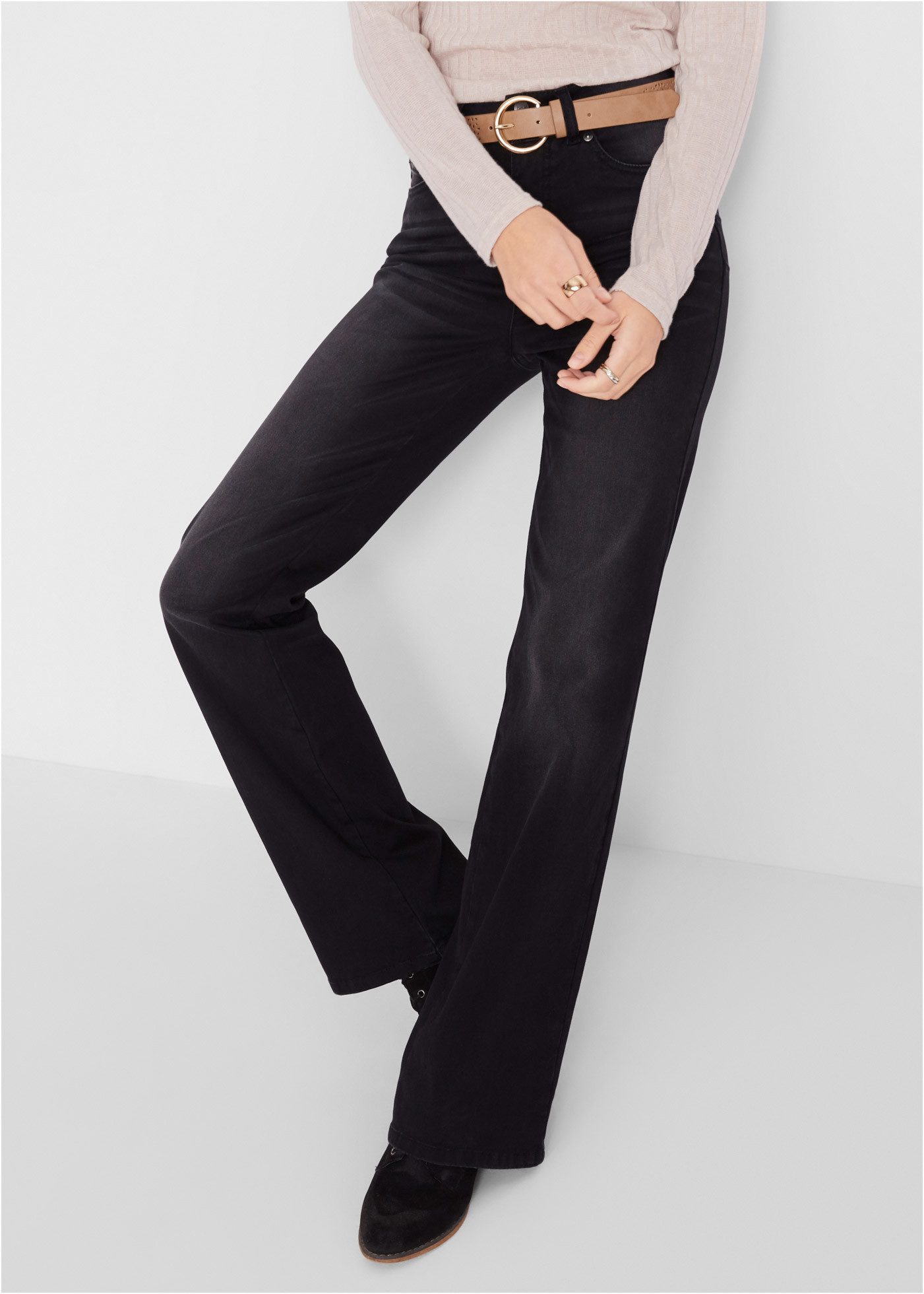bonprix Push-up-Jeans Regular Fit, mit Bequembund, mit Eingrifftaschen