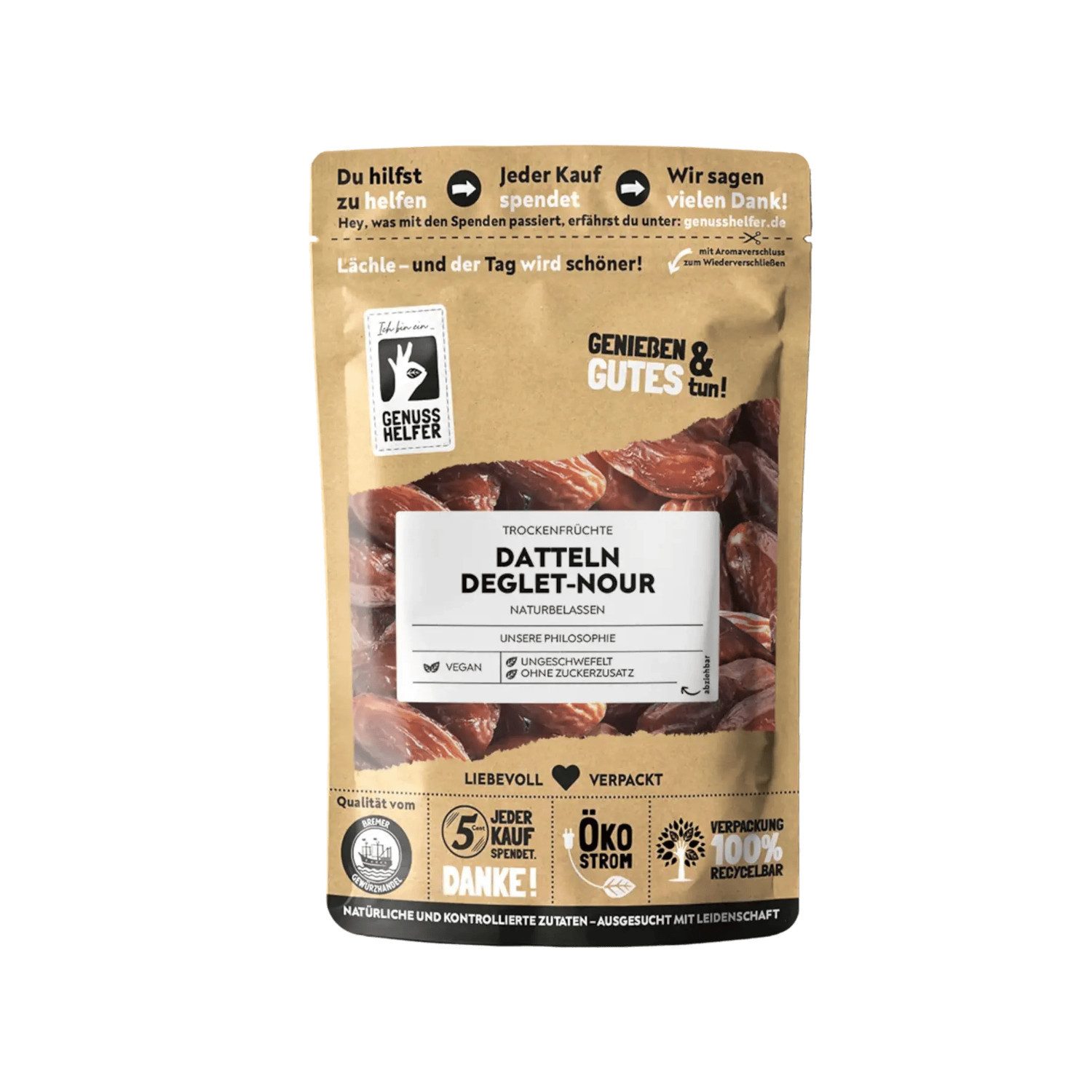 Bremer Gewürzhandel Trockenfrüchte Deglet Nour Datteln, 200 g