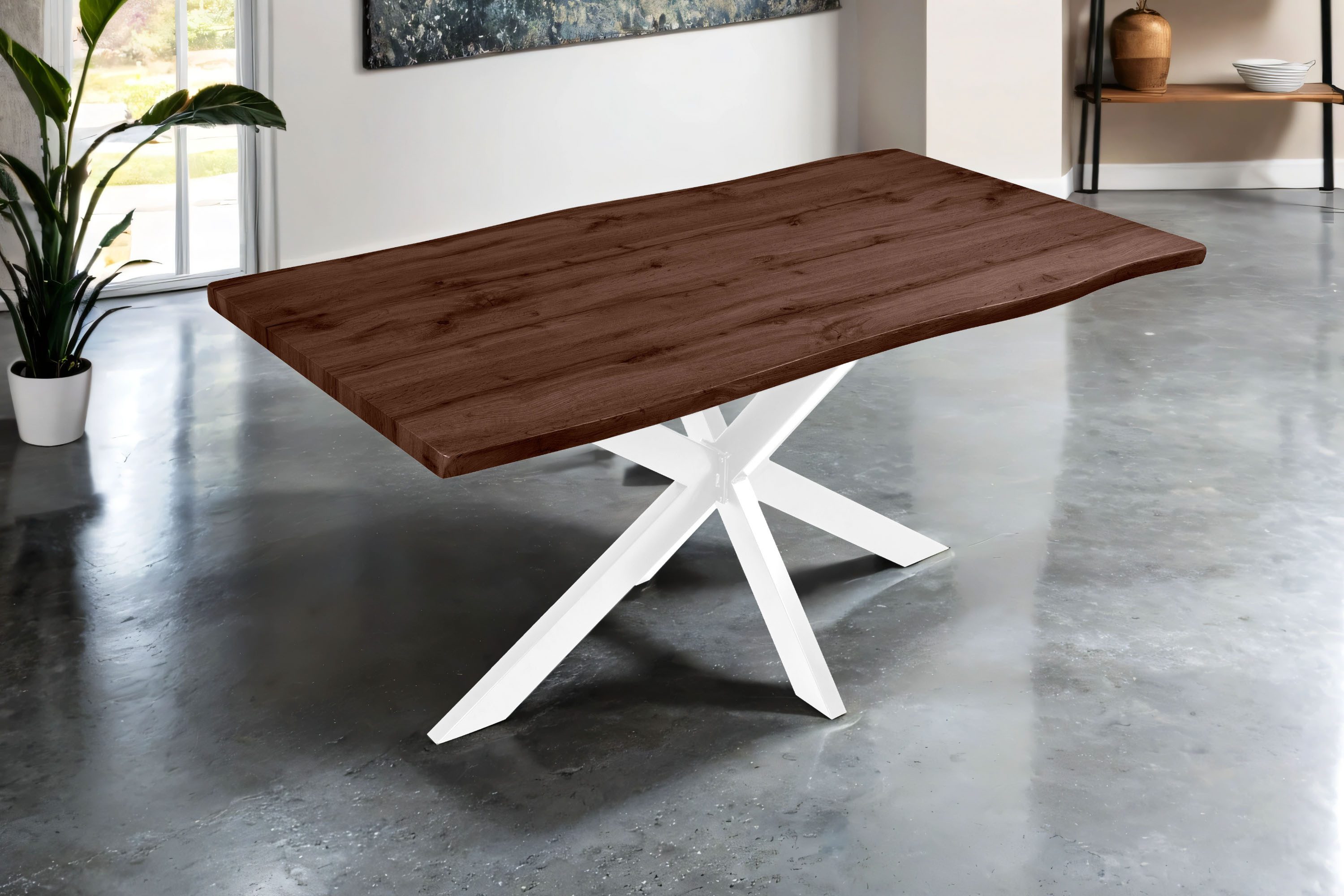 SAM® Esstisch TorbenS, verschiedene Holz-Optiken, Spider-Metallgestell, günstig online kaufen
