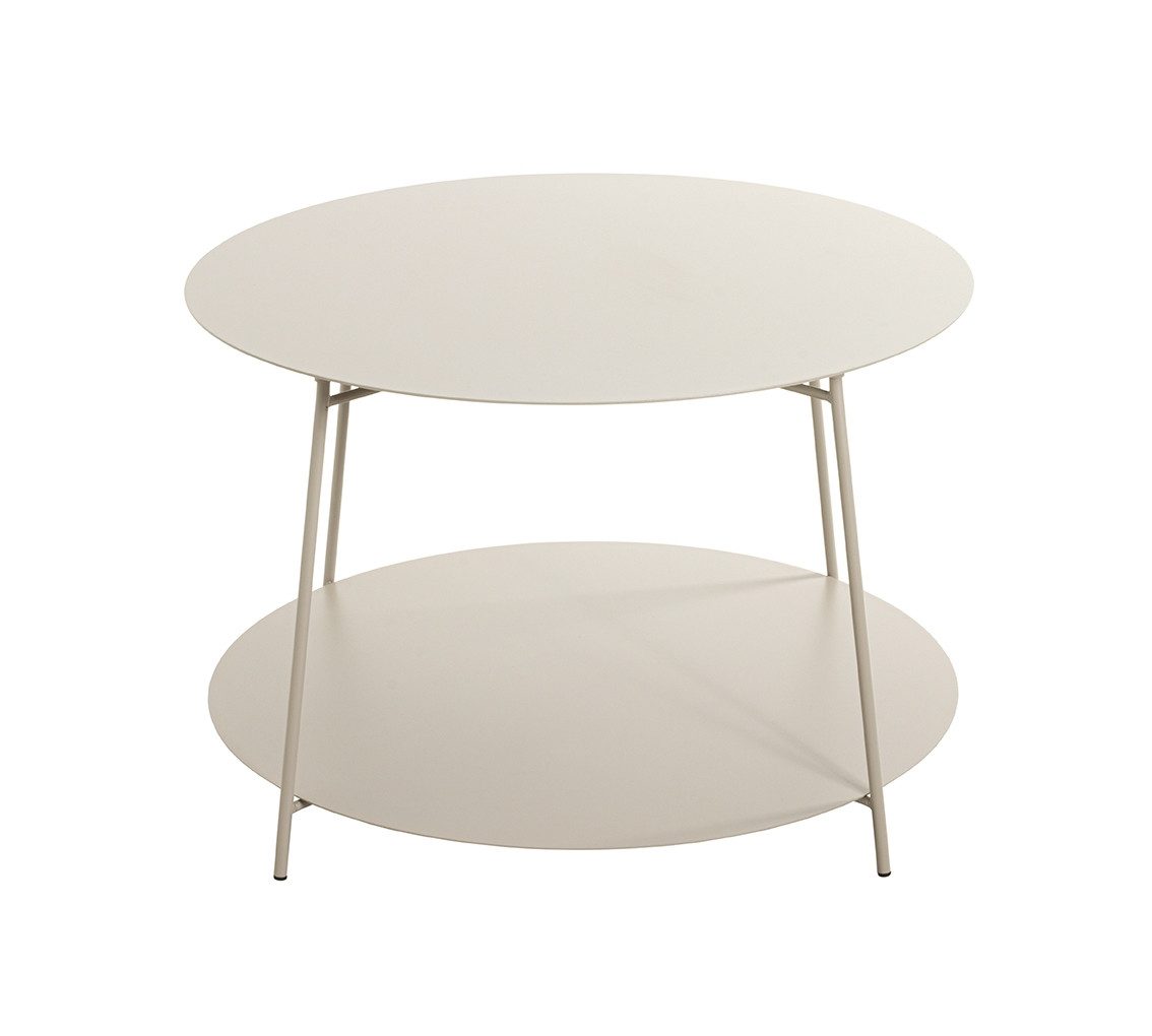 HAKU Couchtisch in grau (Kaschmirgrau), Stahlrohr, Metall - 40x65cm (HxD)