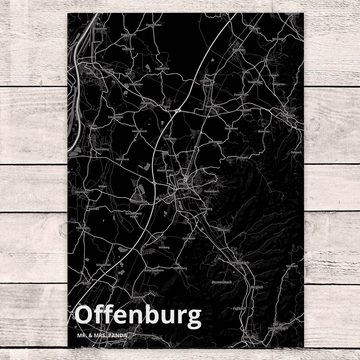 Mr. & Mrs. Panda Postkarte Offenburg - Geschenk, Ort, Dorf, Grußkarte, Ansichtskarte, Stadt, Ein