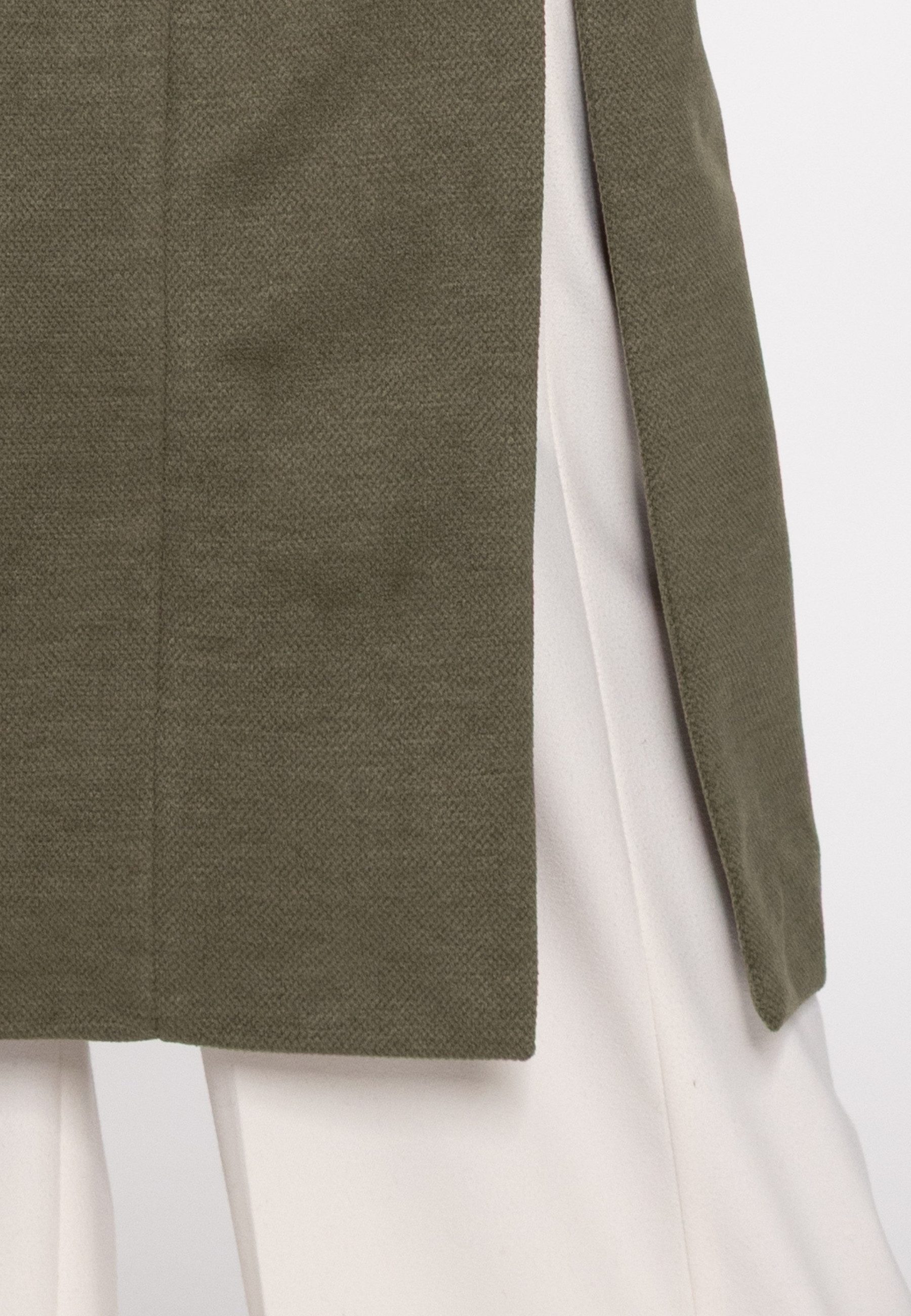 RICANO Langmantel Grazia Damenmantel mit seitlichem Schlitz und zwei Pattentaschen – Bild 5 von 5