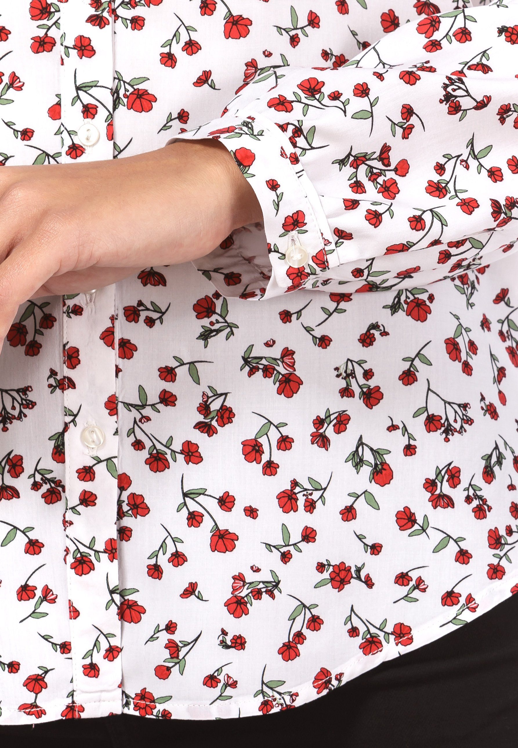 Vincenzo Boretti Klassische Bluse leicht tailliert