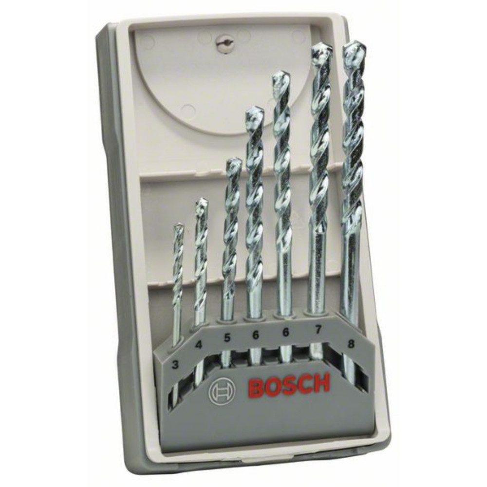BOSCH Erdbohrer 2607017079 7tlg. Steinbohrerset CYL-1 für präzises Bohren