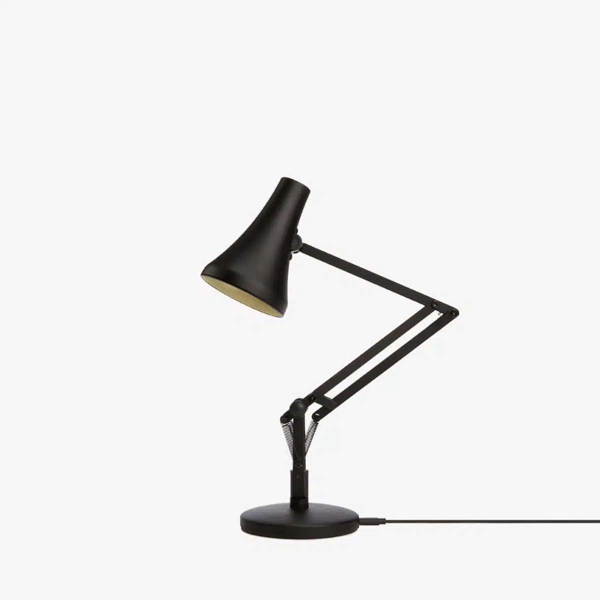 Anglepoise LED Schreibtischlampe 90 Mini LED Tischleuchte, H: 32 - 50 cm, LED fest integriert, 3000K, Flexibler Arm, LED-Leuchtmittel mit Dimmfunktion