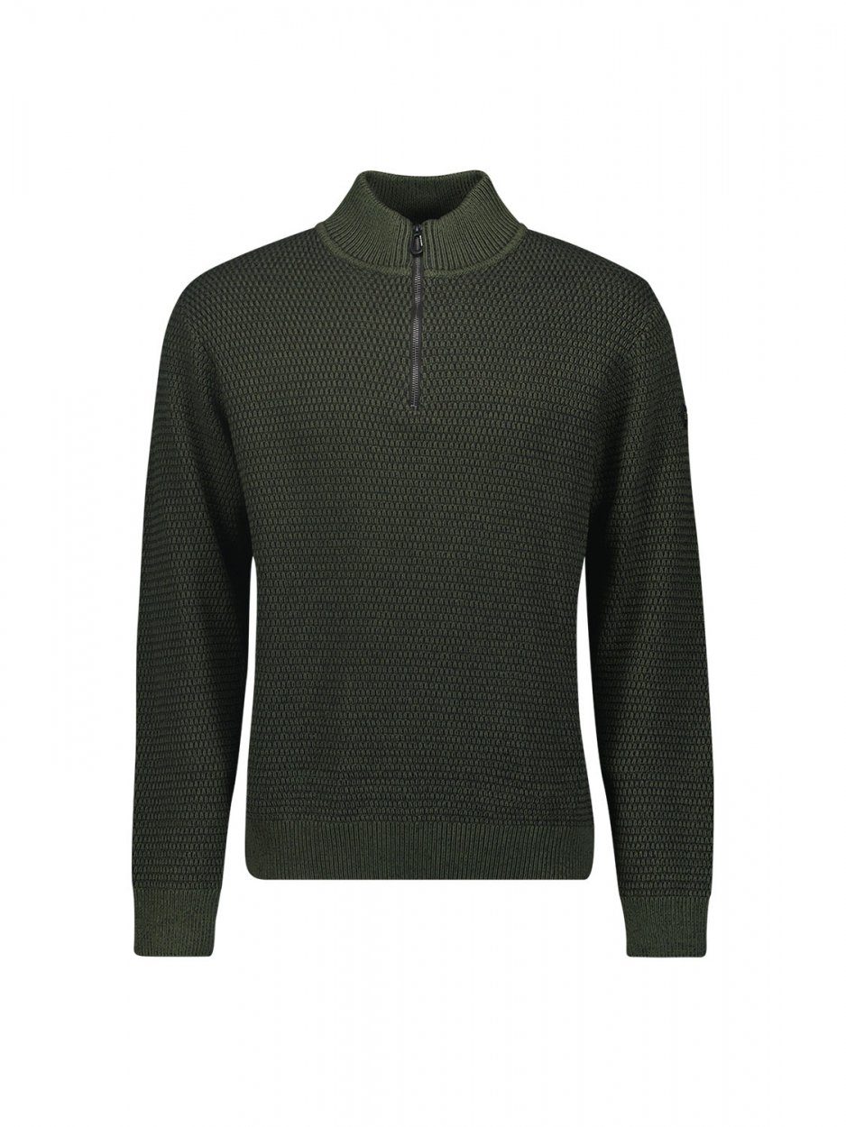 Mel Green Half Pullover Zipper NO EXCESS Dark 2 Strickpullover Coloured