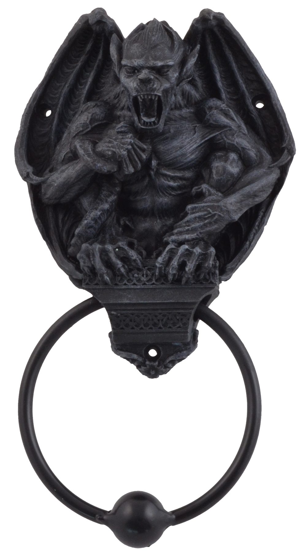 Vogler direct Gmbh Türbeschlag Türklopfer Gargoyle, Größe: LxBxH ca. 11x7x22 cm, Klopfer aus Metall