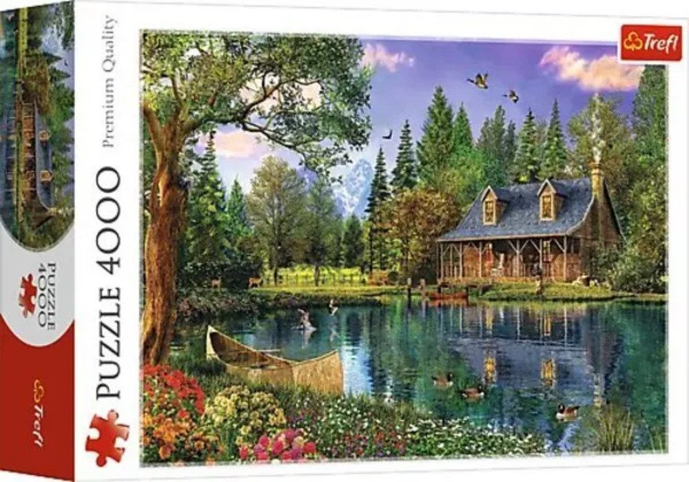 Trefl Puzzle Idyllische Hütte am See günstig online kaufen