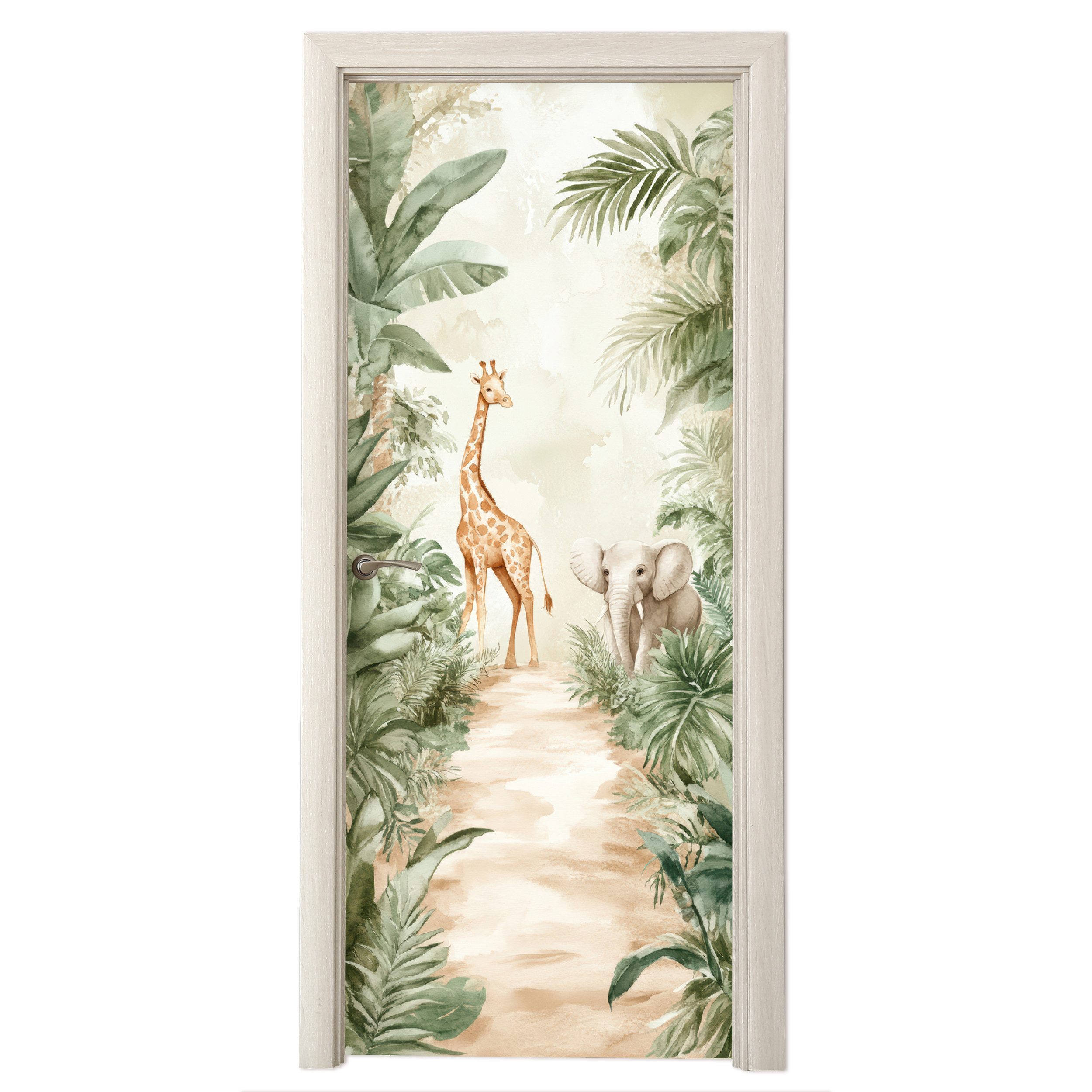 MuchoWow Türtapete Dschungel - Giraffe - günstig online kaufen