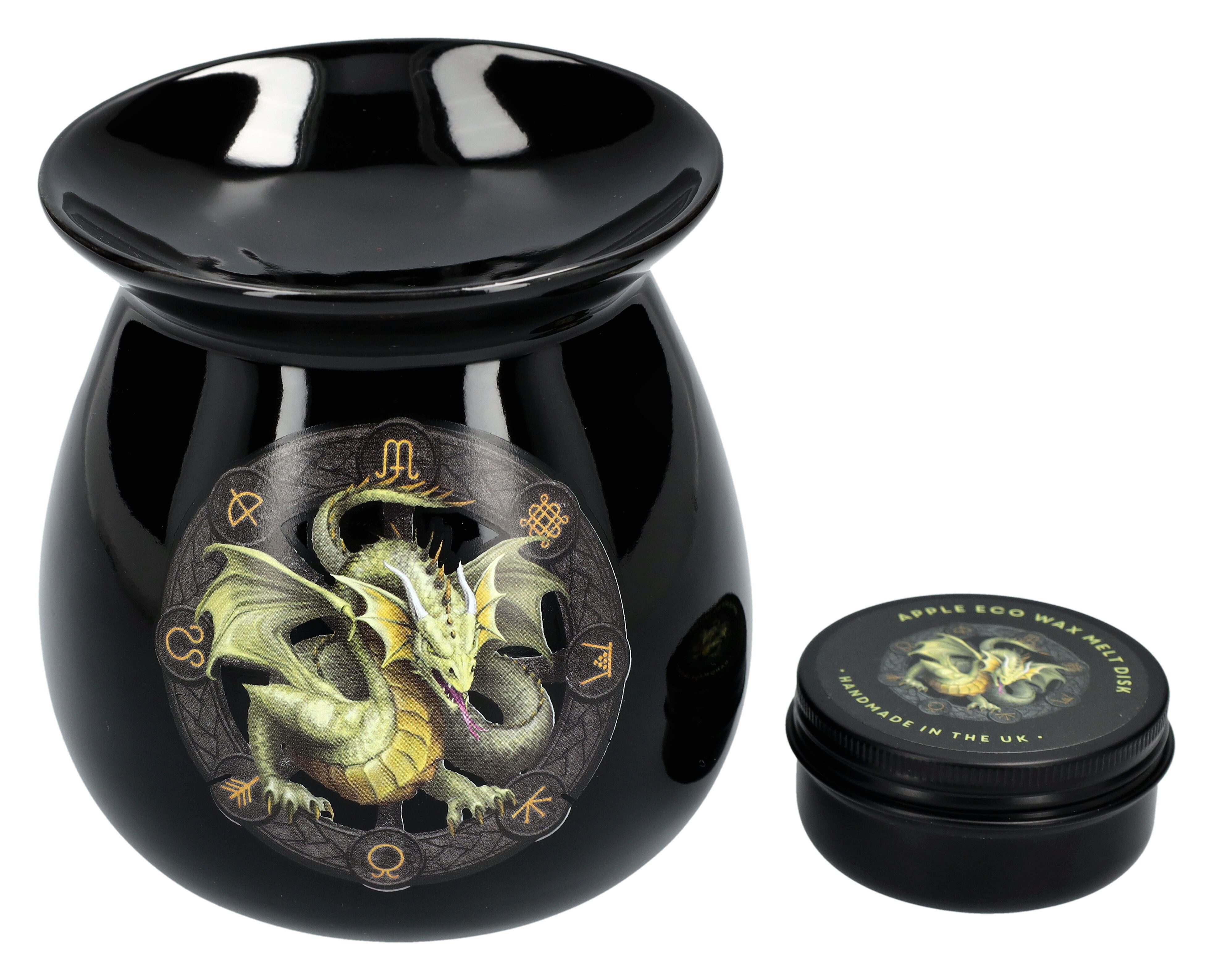 Figuren Shop GmbH Duftlampe Duftlampen Geschenkset - Drache Mabon - Teelichthalter