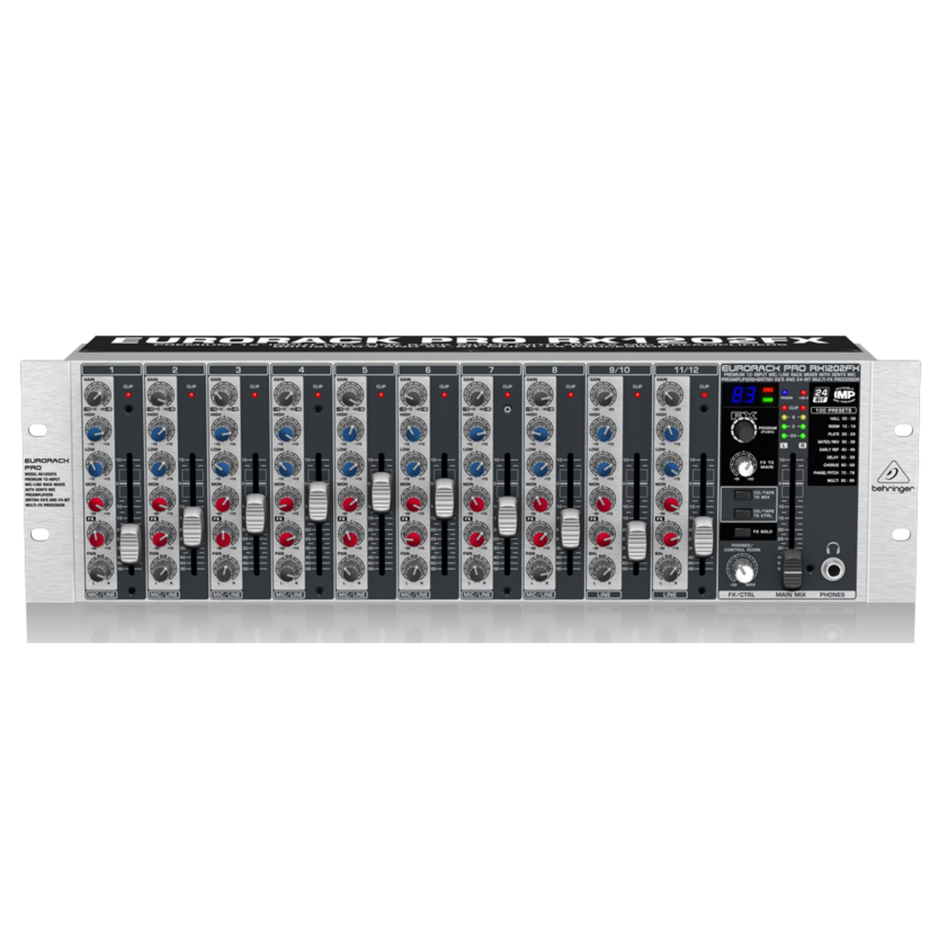 Behringer Mischpult, (Studio Mischpulte, Analoge Studio Mischpulte), RX1202FX V2 - Analoges Studio Mischpult