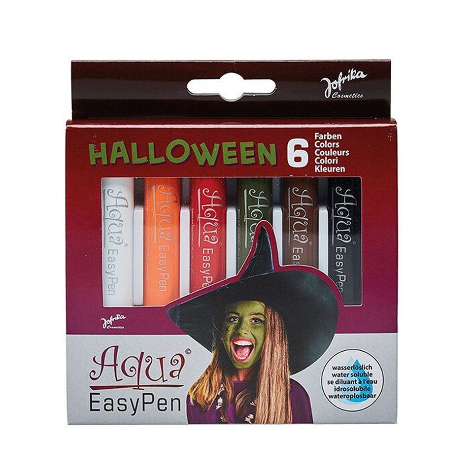 Metamorph Theaterschminke Aqua Easy Pen Schminkstifte Halloween, Abwaschbare Schminkfarben für Halloween und Kinderschminken