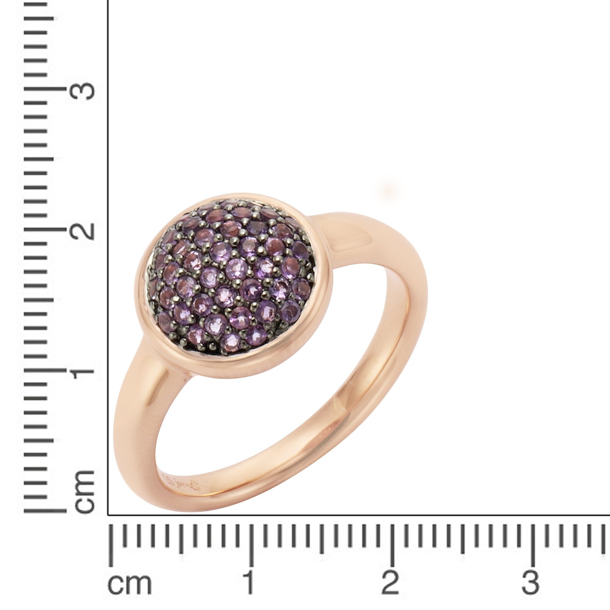 Jamelli Fingerring 925 Silber rosé vergoldet günstig online kaufen