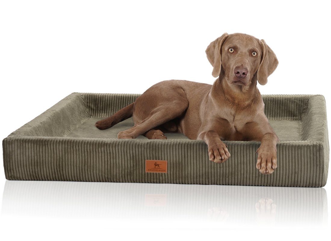 Knuffelwuff Tierbett Hundebett aus Cord Santiago, Orthopädisch