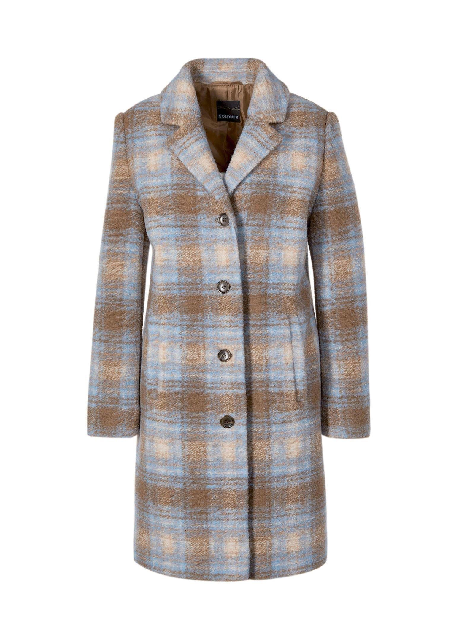 GOLDNER Kurzmantel Karo-Wollmantel günstig online kaufen