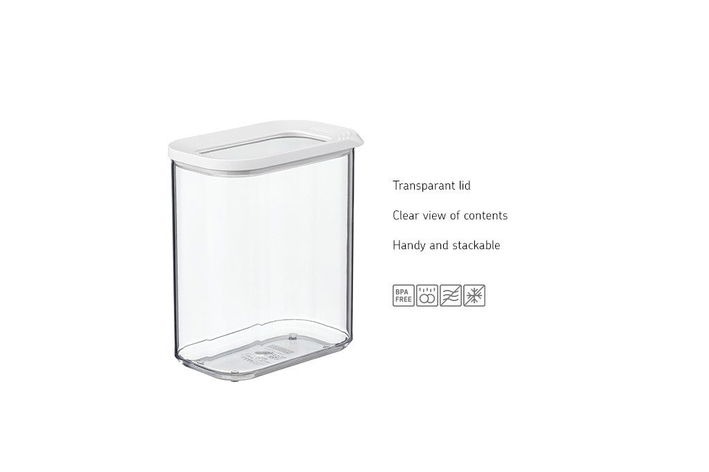 Mepal Aufbewahrungsbox Mepal Modula 6 l Vorratsdosen - White – Bild 2 von 5