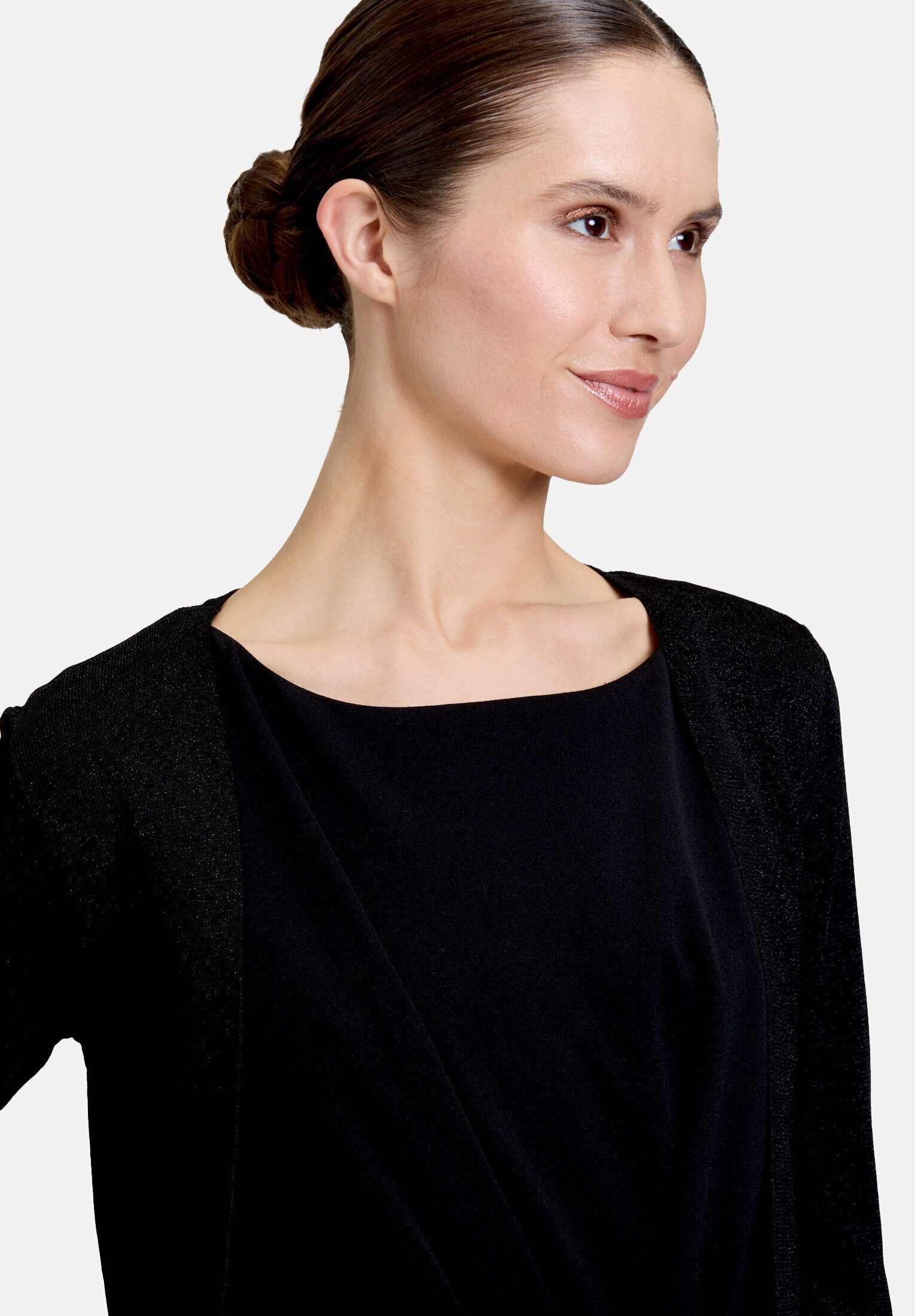 Vera Mont Strickjacke Damen ohne Verschluss (1-tlg) Glitzer
