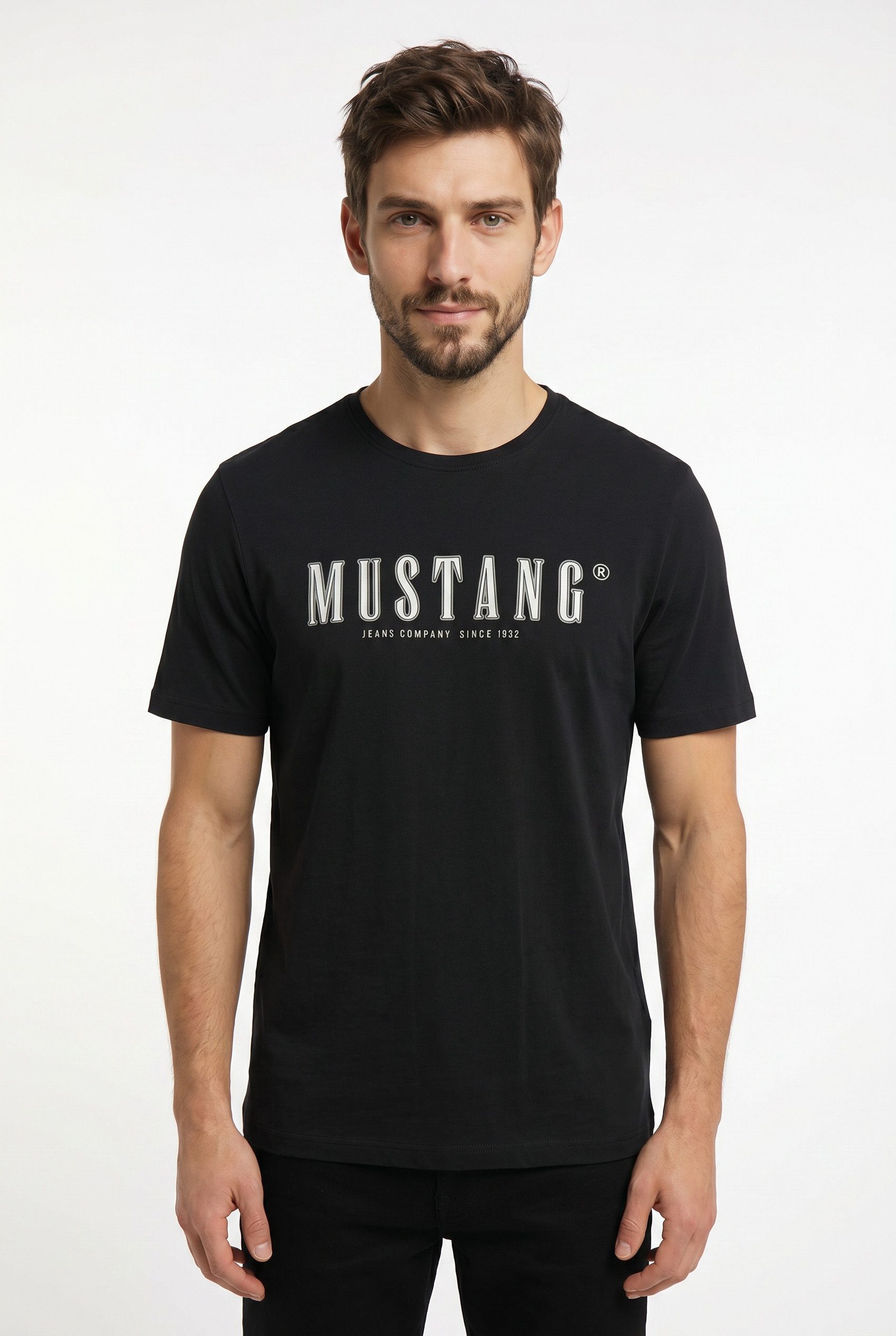 MUSTANG T-Shirt MU-Alex plakativ bedruckt