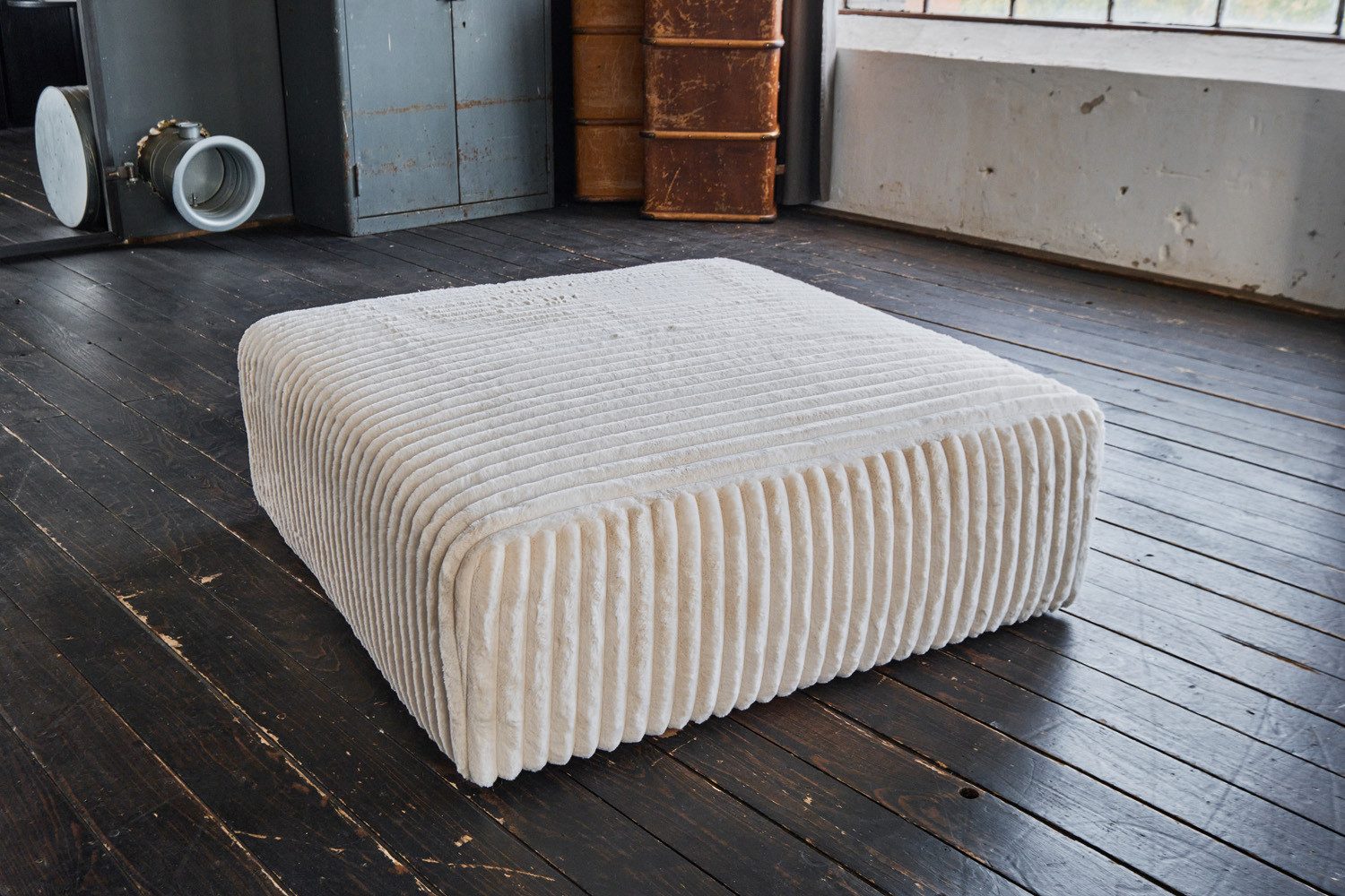 KAWOLA Hocker WIOLO SOFT, Sitzelement für Modulsofa Weicher Breitcord verschiedene Farben