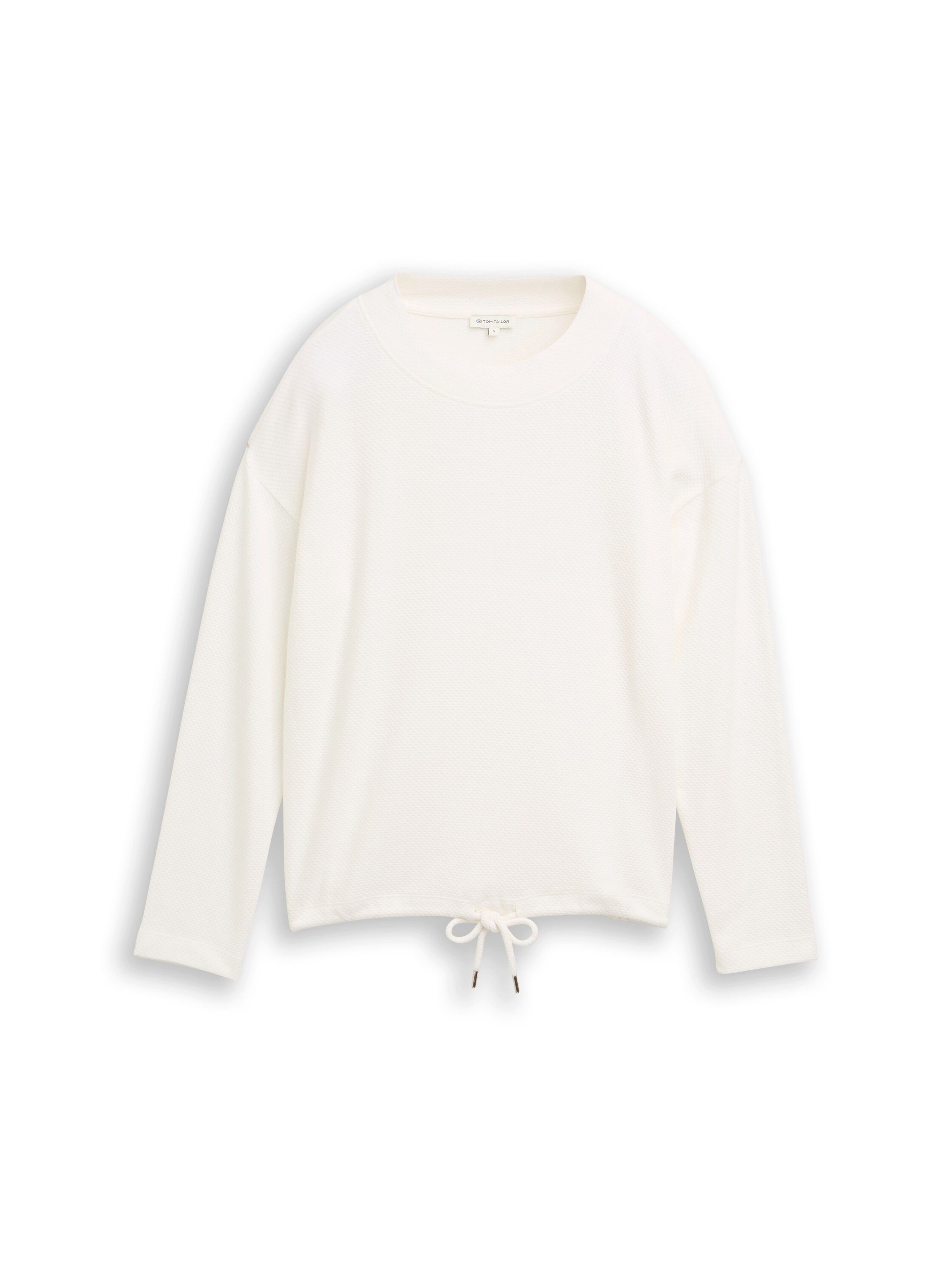 TOM TAILOR Sweatshirt mit Kordelzug am Saum