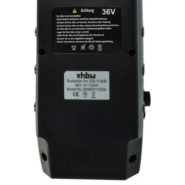 vhbw Ersatz für Winora Y420.X, Y280.X, Y610.X, Y520.X für E-Bike Akku Li-Ion 13000 mAh (36 V)