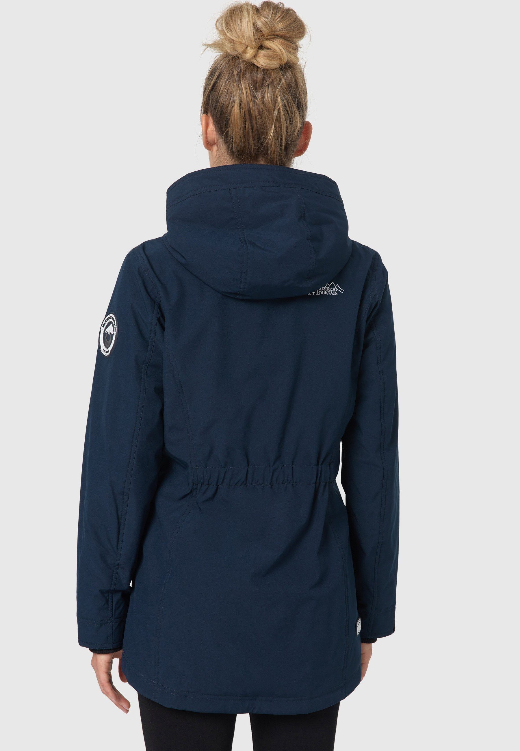 Marikoo Outdoorjacke Honigbeere sportliche Übergangsjacke mit Kapuze