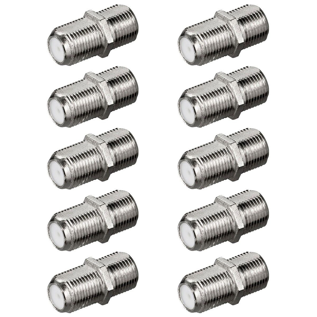 10x F-Verbinder F-Kupplung SAT Kabel Verbinder F-Buchse Kupplung SAT-Kabel