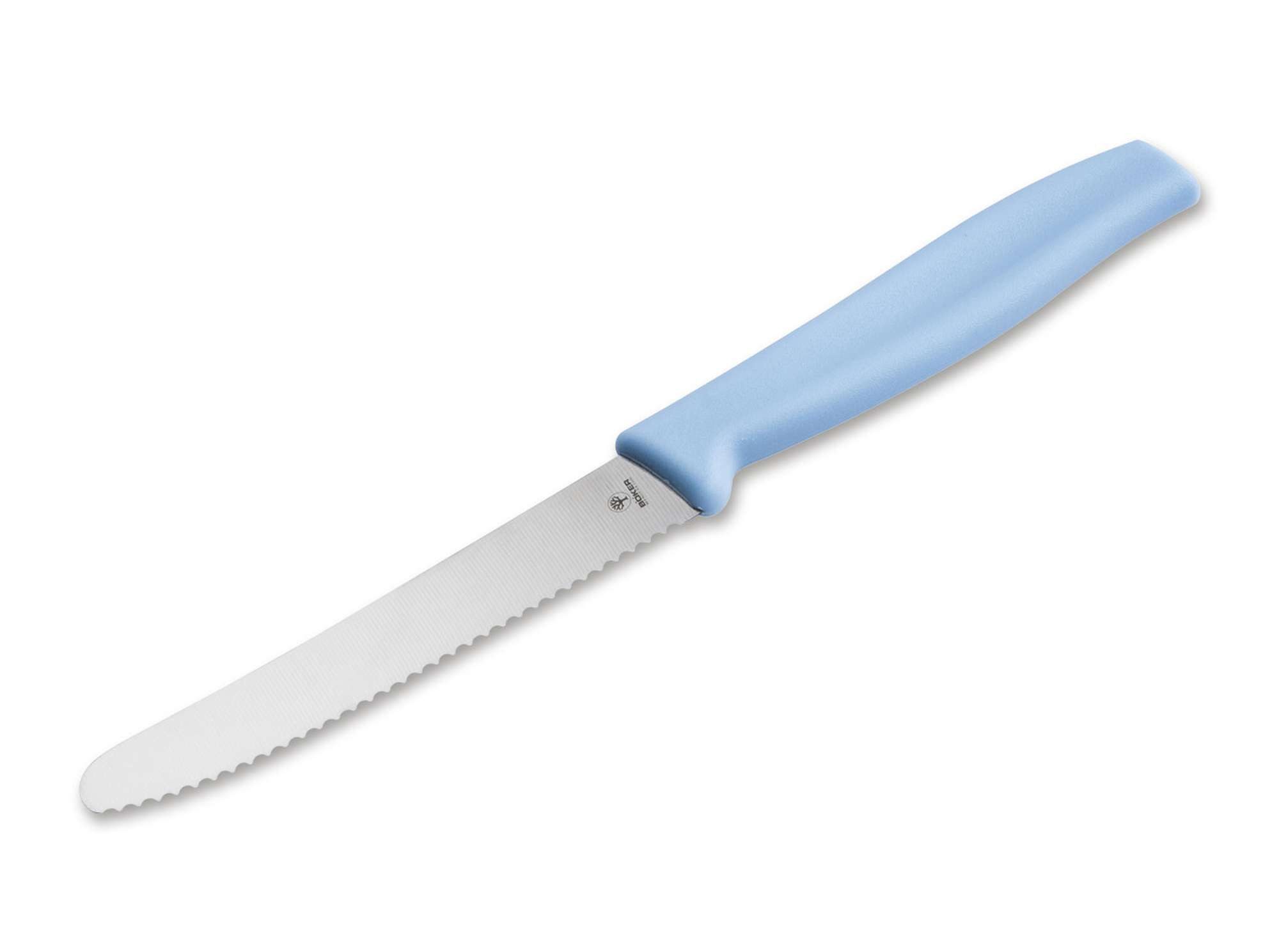 Böker Manufaktur Solingen Brötchenmesser Böker Brötchenmesser mit Wellenschliff Hellblau (6 Stück)