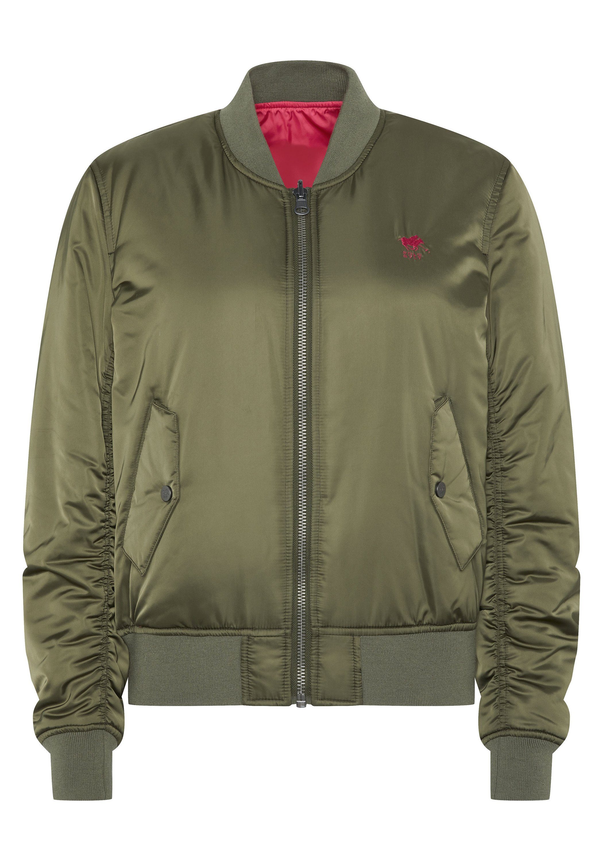 Polo Sylt Blouson 18-0515 Olive im Wende-Design Dusty changierenden