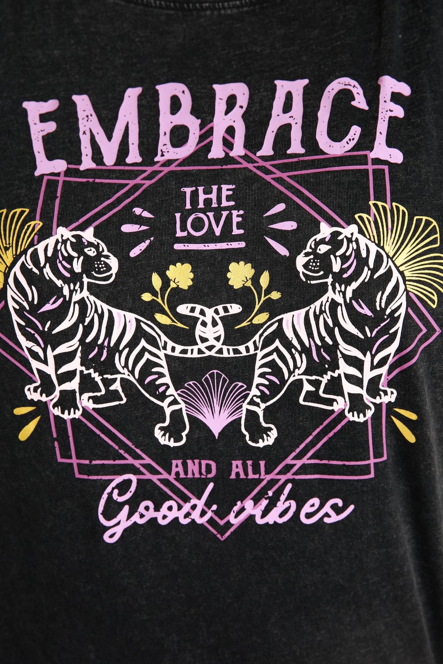 Paprika T-Shirt Mit Tigerdruck T-Shirt