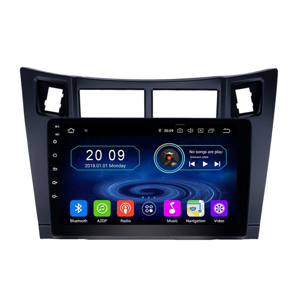 Android GPS Einbau-Navigationsgerät CarPlay Toyota Touch 9" TAFFIO für Vitz Autoradio Platz Yaris