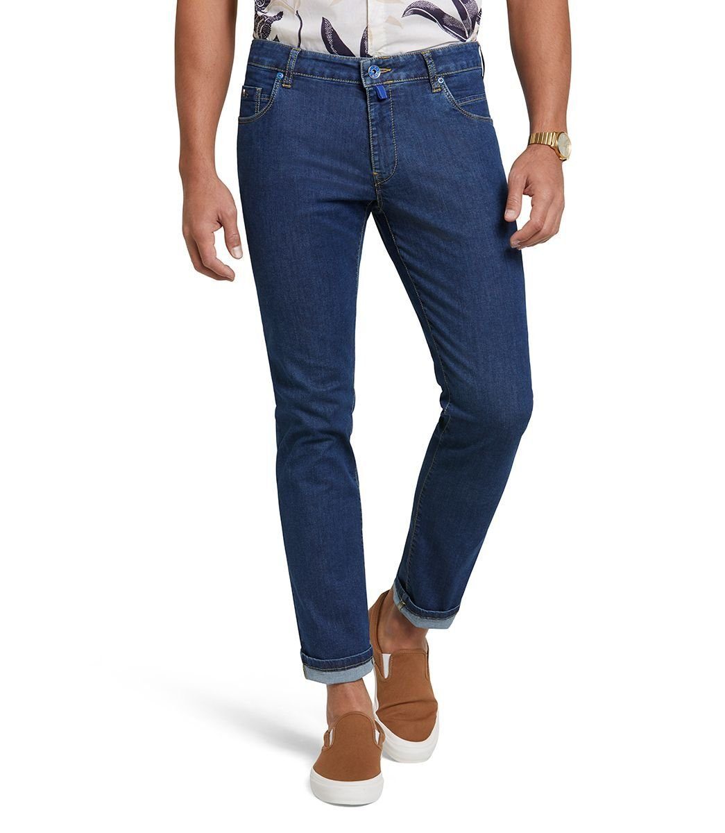 MEYER Slim-fit-Jeans M5 Slim mit Kontrastnähten