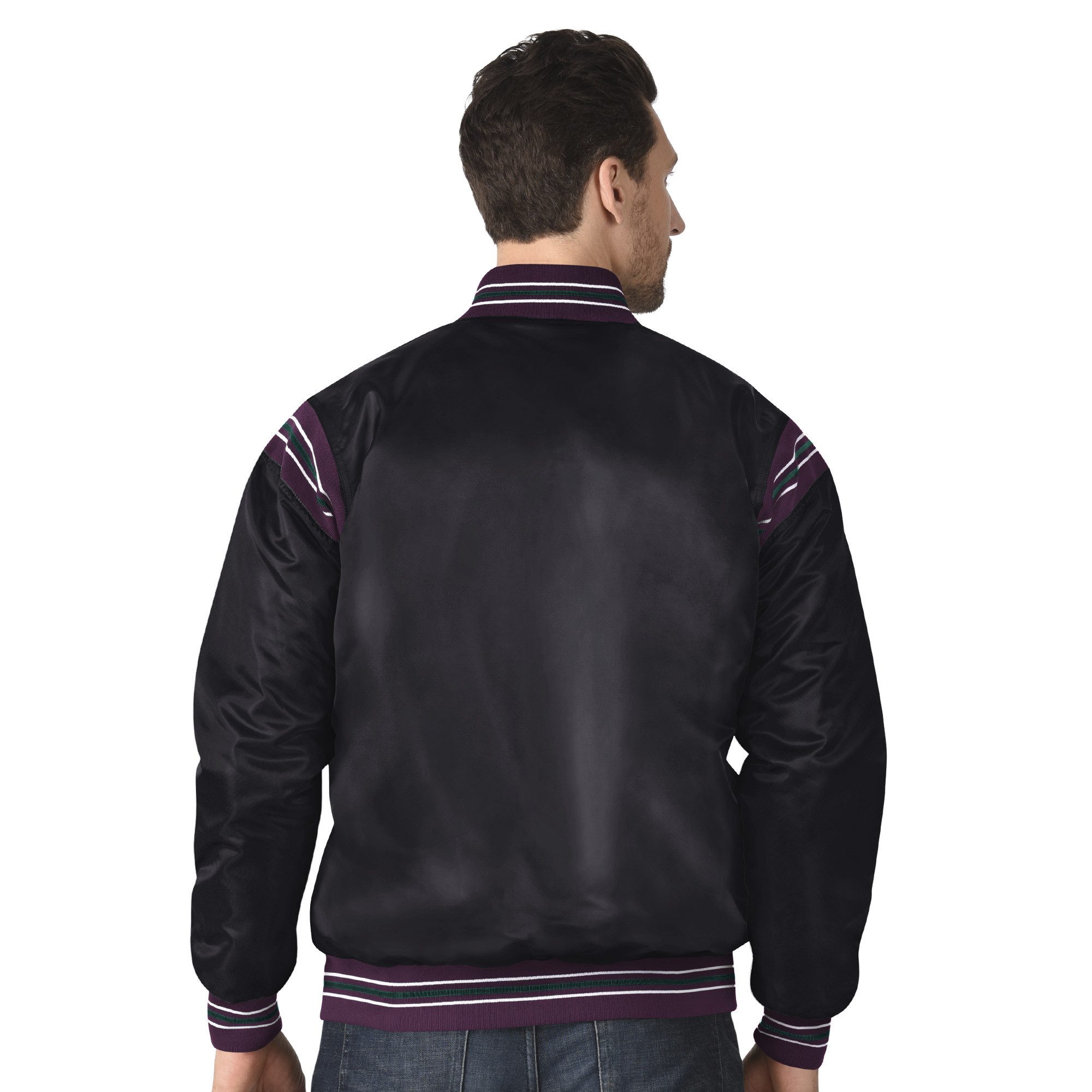 Starter Bomberjacke Starter Jacke Anaheim Ducks Starter Satin Varsity