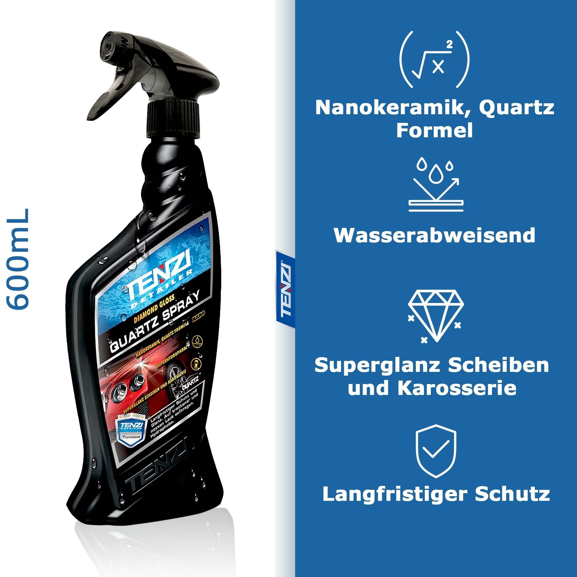 Nano 600mL Spray Quartz Wasserabweisend, Formel Versiegelung, Ceramic St), Autopolitur Politur, (1 TENZI