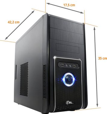 CSL Sprint V28881 PC (AMD Ryzen 5 5600G, Radeon Graphics, 8 GB RAM, 500 GB SSD, Luftkühlung)